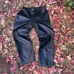 Women’s Black Leather Pants by Brax feel good size 12R